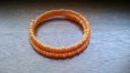 Bracelet avec perles de fantaisies oranges